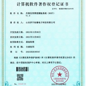 丹佛發(fā)育篩查測驗系統(tǒng)(DDST)軟件著作權(quán)